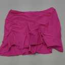 Tempt Me Women High Waisted Swim Skirts - Ruched Ruffle Bathing Suit Skirt with Short Tummy Control Swimsuit Bottoms 2025, XL, Pink