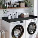 Gashell Washer Dryer Countertop, 27.5" x 54" Bamboo Washer and Dryer Countertop for Laundry Room Organization(Black)