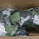 2 Pcs 3 Ft Artificial Hydrangea Trees Potted, UV Resistant Faux Silk Hydrangea Plant in Pot for Indoor Outdoor Decoration, Hydrangea Topiary for Garden Office Home Porch Patio Decor (2, White)