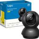 Tapo 2K Indoor Pan/Tilt Wired Security Camera - Works as a Baby Monitor & Pet Camera, Motion Detection, 2-Way Audio, Siren, Night Vision, Subscription-Free Local Storage or Optional Cloud, Black, C211