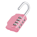 Combination Lock, 4 Digit Combination Padlock Outdoor, School Lock, Gym Locks (Pink)