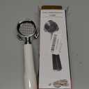 Stainless Steel 51mm Bottomless Portafilter with Filter Basket, Bottomless Portafilter 51mm 3 Ears Stainless Steel Coffee Portafilter Holder for 6001 5403 KF5400(White)