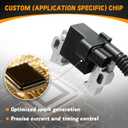 30500-Z5T-003 Lgnition Coil Module, with 4 Prong Connector for Honda GX340 GX390 GX390T2 GX390U2 EB6500 EB5000 Gasonline Engines Replaces 30500-Z5T-003,30500-Z5R-003 (1PCS)
