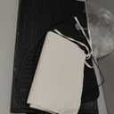 Gueevin Corner Bamboo Laundry Hamper with Lid and Removable Liner Corner Bamboo Laundry Basket with Handle Washing Clothes Basket Storage Bin for Bedroom Bathroom(Black,Vertical Slatted)