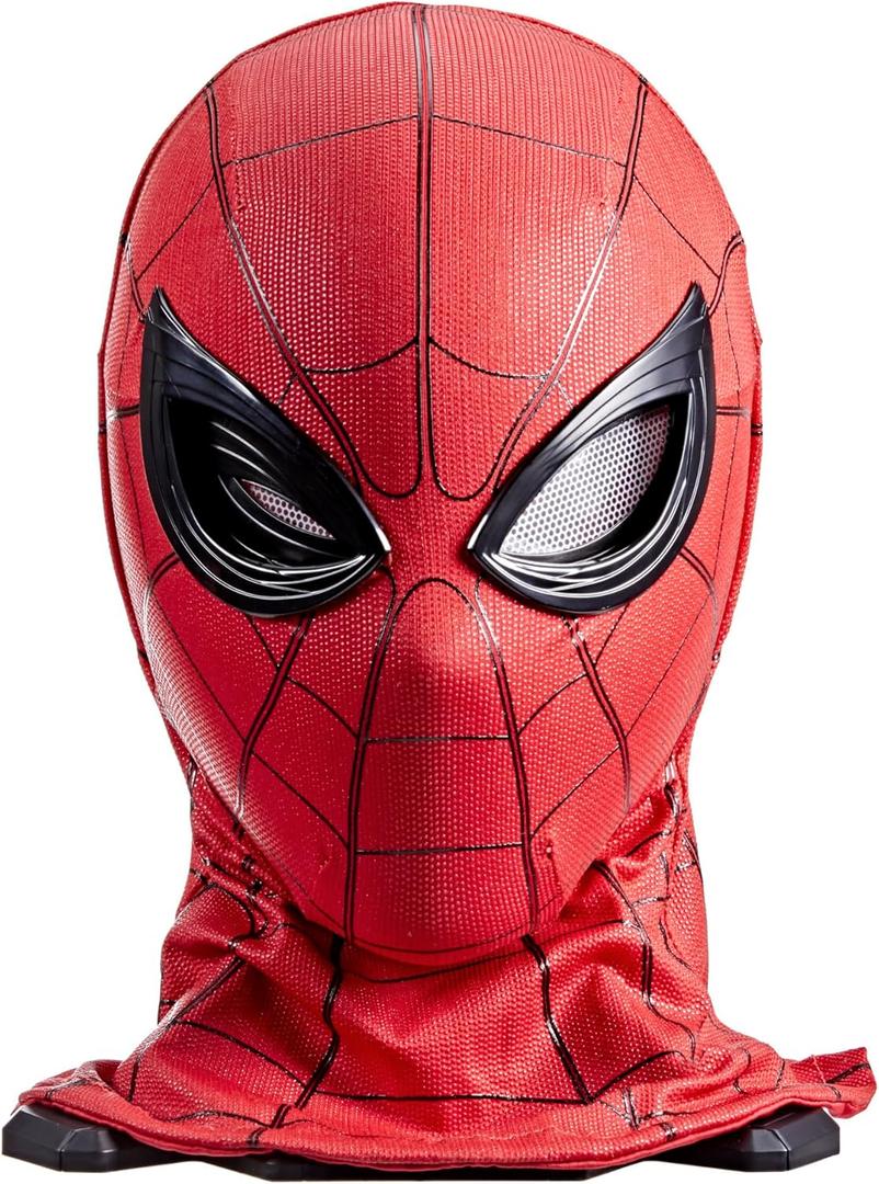Spider-Man Marvel Legends Series Homecoming Electronic Expressive Mask, Premium Interactive Roleplay Gear for Adults, One Size
