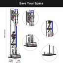 Foho Vacuum Stand Compatible for Dyson V15 V11 V10 V8 V7 V6 with Wheels,Metal Storage Bracket Stand Holder Compatible for Dyson Handheld Cordless Vacuum Cleaners & Accessories & Attachments
