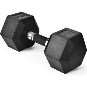 Yes4All Rubber Grip Encased Hex Dumbbell  Hand Weights With Anti-Slip 5-50 LBS Single (H. 40 Pounds)