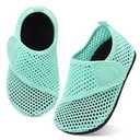 LeIsfIt Toddler Water Shoes Girls Boys Swim Beach Shoes Barefoot Aqua Socks Kids NonSlip Water Socks Green 9 Toddler Green 27