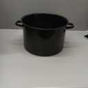 MIRRO 12.0qt Enamel Stock Pot, Black