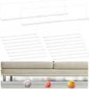18 Packs Under Couch Blocker 15.8" L x 3.15" H Clear Toy Blockers for Furniture Transparent Sofa Blocker with Tape Stop Things from Going Under Sofa Couch Bed Furniture