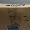 BestOffice | Ergonomic Office Chair | Mid-Back Swivel Desk Chair | Breathable Backrest & Lumbar Support | Adjustable Height | Sponge Seat | Rolling Wheels | Black | for Adults & Women