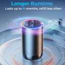 Car and Home Diffuser Smart Air Freshener, Auto On/Off, Cordless & Portable, Works Silently, Refill Oil Aroma with 120Days Long-Lasting Scent, Travle Gifts for Men, Easter's Day-Forest