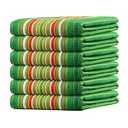 Urban Villa Kitchen Towels Waffle Stripes Dish Towels for Kitchen Leaf Green Set of 6 Kitchen Towels Highly Absorbent Cotton Over Sized 20X30 in with Mitered Corners Kitchen Hand Tea Towels