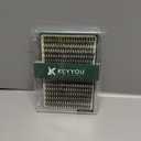 KEYYOU Lash Clusters 300pcs Individual Lashes, 40D 0.07D Curl 9-18MIX DIY Eyelash Extension, Soft & Natural Volume Cluster Lashes with Large Tray