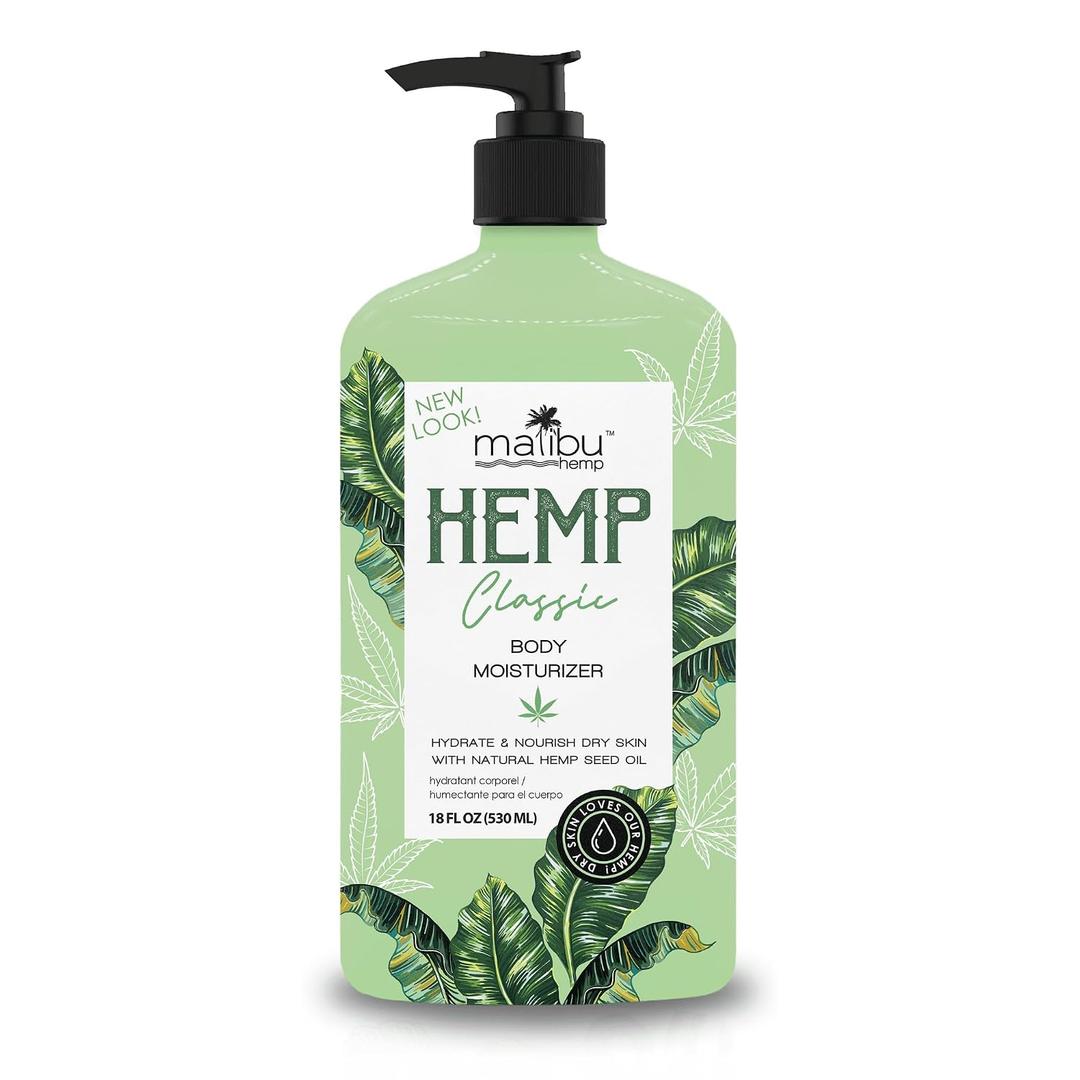 Malibu Hemp Body Moisturizer, 18 FL Oz