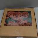 Floroom Artificial Flowers 25pcs Real Looking Burnt Orange Foam Fake Roses with Stems for DIY Terracotta Wedding Bouquets Bridal Shower Centerpieces Floral Arrangements Party Tables Home Decorations