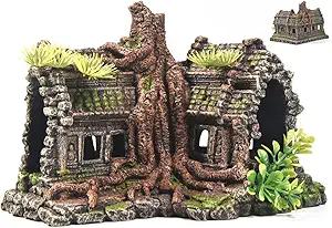 SLOCME Aquarium Decor: Realistic Aquarium Decoration, Hideout for Betta Fish and Reptiles.