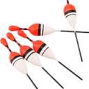 15pcs Fishing Float Tackle Set, Sea Fishing Floats Vertical Buoy Bobber, Fishing Bobbers Fishing Floats Assorted Size for Most Type Angling Fish Accessories