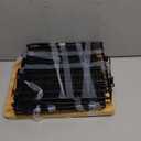 2 Set Large Stackable Wire Basket with Bamboo Tops & Tag- Pantry Organizer and Storage Bins, Kitchen Counter Cabinet Shelf Countertop Under Sink Organizing for Food Snack Produce Onion Potato Bread