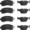 Front & Rear Carbon Fiber Ceramic Brake Pads Compatible with Subaru Forester, Outback Legacy Crosstrek 2019 2020 2021 2022 2023 2024 2025 | OEM Fitment | Low Noise | Dust Free | 8 Brake Pads