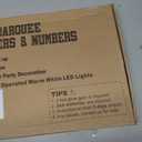 4FT Marquee Light Up Numbers 3, Easy to Assemble Black Marquee Number