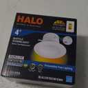 HALO RL Series 4 inch Recessed LED Retrofit Light Selectable CCT (2700K-5000K) and Selectable Lumens, Dim to Warm, Integrated LED Matte White, 600/900 Lumens