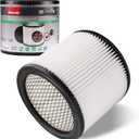 Shop-Vac 90304/90344 Replacement Cartridge Filter, Fits most Shop-Vac Dry Vacuums 5 Gallon and above, Original, Reusable, 1 Pack