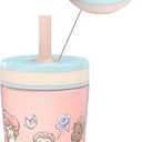 Zak Designs Disney Princess Kelso Toddler Cups For Travel or At Home, 12oz Vacuum Insulated Stainless Steel Sippy Cup With Leak-Proof Design For Kids (Ariel, Belle, Cinderella, Mulan, Tiana)