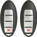 Keyless2Go Replacement for 4 Button Proximity Smart Key Nissan Infiniti KR5S180144106 S180144106 285E3-4CB6C - 2 Pack