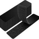 Art3d 16 Sets Hook and Loop Tape Sticky Back,1 in.x 4 in. Double-Sided Adhesive Strip,Heavy Duty (Black)