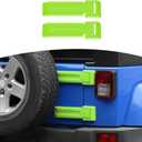 RT-TCZ for Jeep JK Tailgate Hinge Cover Trim Green for Jeep Wrangler JK JKU 2007-2017 Green Exterior Accessories 2pcs