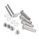 OD 15/64" (6mm) Shaft Hex Socket Screw Inline Skate Wheel Roller Blades Replacement Skate Wheel Axles Repair kit w/Installation Tools (30mm/1.18in)