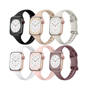 Lerobo Thin Slim Bands Compatible with Apple Watch 40mm 38mm 44mm 45mm 46mm 42mm 41mm 49mm SE iWatch Bands Ultra 3 2 1 Series 11 10 9 8 7 6 5 4 3 2 1 for Women Men, Soft Narrow Sport Strap Wristband