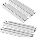 4 PC Heat Plate Tent Shield Replacement for Viking VGBQ 30 in T Series, VGBQ 41 in T Series, VGBQ 53 in T Series, VGBQ30, VGBQ41, VGBQ53, BBQ Parts Burner Cover Flame Tamer, Stainless Steel, 23 1/8"
