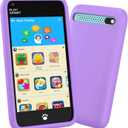 MOMILLA Kids Smart Phone Toys for Girls, 3.97 Touchscreen, Dual Cameras with Stickers, 200+ Games & 16GB Storage, Christmas Birthday Gifts for Kids