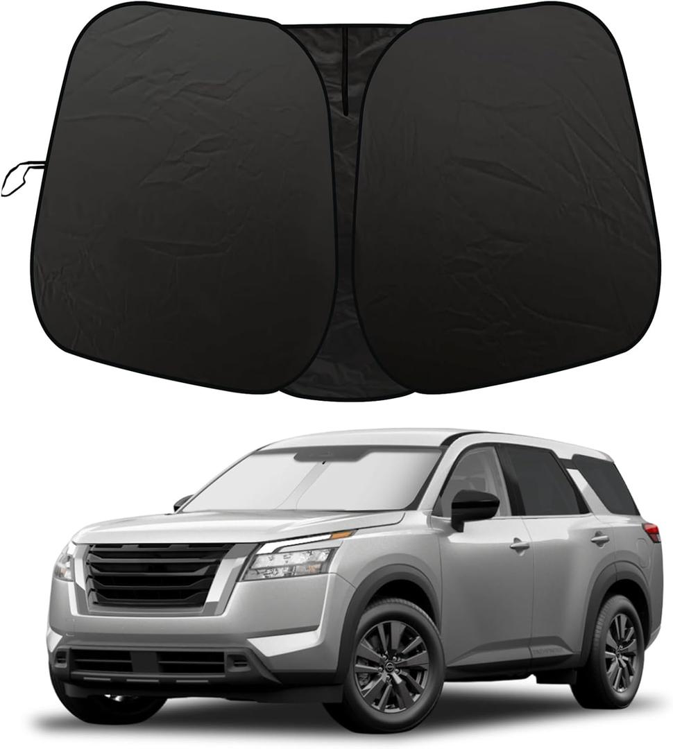 2026 Upgrade Front Windshield Sunshade for Nissan Pathfinder 2022-2026 Reflector Foldable Car Shade Automotive Windshield Sunshades for Nissan Pathfinder Windshield Sun Shade |Keeps Your Vehicle Cool|
