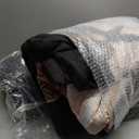 Yogeneg 7 Piece Bed in a Bag Queen Comforter Set Botanical Floral Bedding Set,White Flowers Leaves Printed on Black Reversible Design,Soft Microfiber Comforter with Sheet Set,All Season