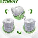 3/8 Inch x 200 Feet 4800Lbs Braided Polyester Rope Breaking Strength Strong Pulling Rope for Tree Work Camping Swing