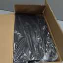 LASZOLA 5 Drawer Narrow Dresser Slim Cabinet Skinny Storage Tower Chest, Ideal for Small Spaces Bathroom Bedroom, Between Washer and Dryer, Lightweight Mobile on Wheels, Sturdy Fabric Drawers, Black (29.5-33.5 inch)