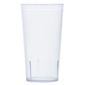 G.E.T. Unbreakable Stackable Restaurant Plastic Tumbler/Cup (Set of 9) 16 Ounce Clear | For Restaurants and Home, Dishwasher Safe, BPA Free