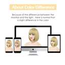 MOSINA 613 Blonde Bob Wig - Short 613 Blonde Straight Bob Wigs with Bangs for Women, Colorful Short Hair Wig, Cute Synthetic Wigs for Cosplay, Daily, Halloween (12inch)