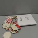 40 Pcs Peppermint Ornaments for Christmas Tree Decorations Candy Christmas Ornaments Lollipop Colorful Xmas Wooden Ornament for Holiday Party Decor