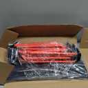 TORACK Garden Tool Organizer Wall Mount, Garage Folding Chair Storage Rack, Tools Rack for Shovels, Rakes, Broom, Ladders, Hooks for Keyhole Style Shelving Unit