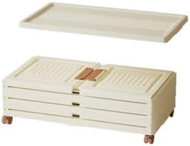 UAMFURI 47QT Stackable Storage Bins with Lids and Wheels