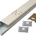 Legrand Wiremold V20GB506 Plugmold 2000 Series 5 Foot Hardwired Power Strip with 10 Outlets, Ivory