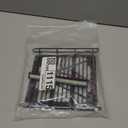 Stainless Steel Roof Luggage Rack with Lights Bar for 1/10 RC Crawler Car SCX10 III Upgrades