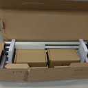 KAMANINA Curtain Rods for Windows, Antique Silver Curtain Rod 32 to 58 Inch(2.6-4.8Ft), 7/8 Inch Single Adjustable Drapery Rods with Decorative Netted Texture End