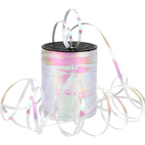 600 Yards Curling Ribbon, Balloon String Roll Ribbon and Bows for Gift Wrapping Birthday Christmas Florist Flowers Arts Crafts Decor(Iridescent White)