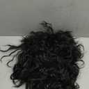Morvally Men's 80s Style Long Black Curly Hair Wig Glam Rock-Rocker Wig Perfect for Halloween, Cosplay, DIY Themed Costume Party, Black