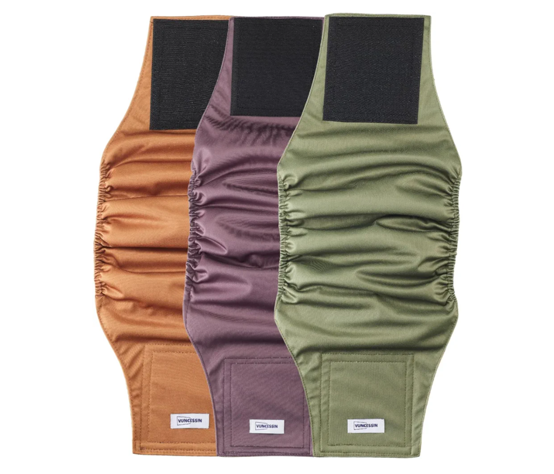 Washable Male Dog Diapers Reusable, Premium Dog Belly Bands for Male Dogs Medium, Pack of 3, High Absorbing Male Dog Pee Wraps for Doggie in Incontinence or Excitable Urination and Training(M)